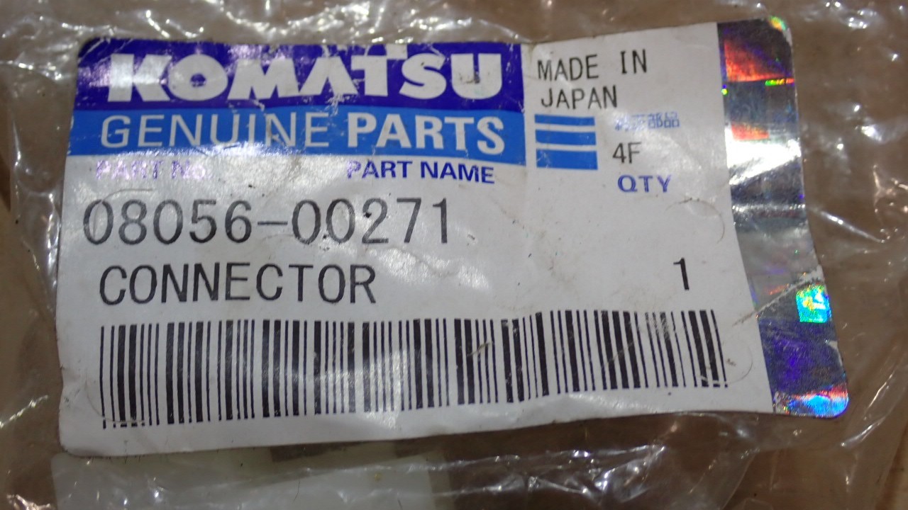 Komatsu Heavy Machinery Connector 08056-00271 New!