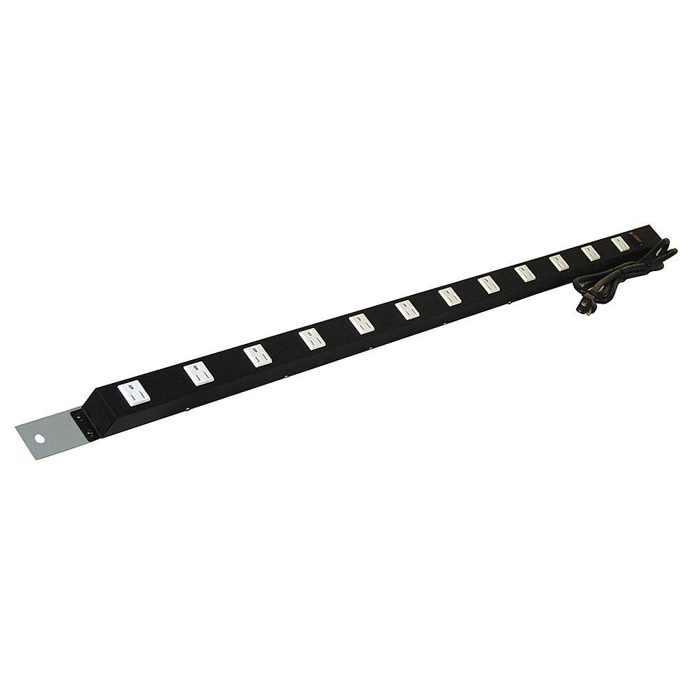 PRO-LINE ES48/ESMR60-A31 Power Strip,60W x 1-1/2D x 1-1/2H,Gray 16D628