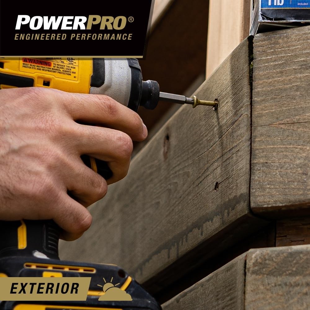 Exterior Wood Screws, x 2 Inch All-Purpose Deck Screws for Outdoor Projects,