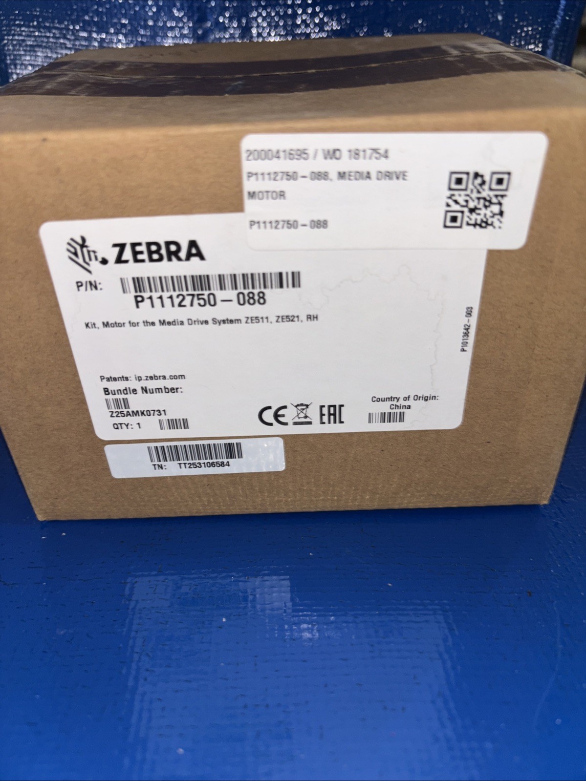 Zebra P1112750–088 Kit, Motor For The Media Drive System ZE511, ZE521, RH ￼