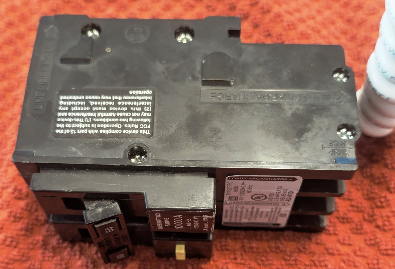 NEW SQUARE D HOMELINE 50 AMP 2-POLE GFCI BREAKER HOM250GFICP 785901875895