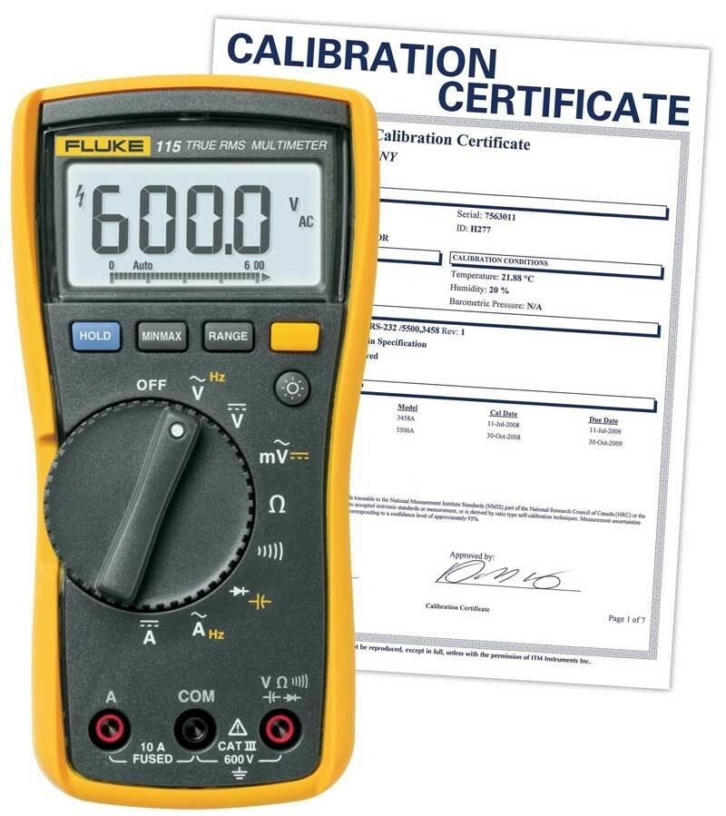 Fluke 115-NIST True RMS Digital Multimeter,