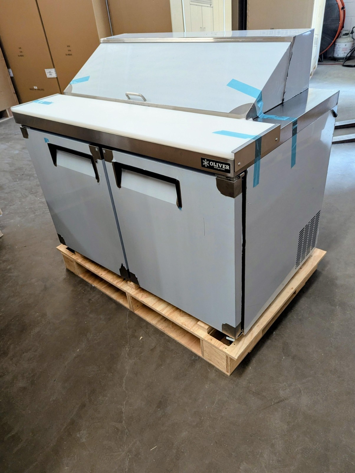 Oliver 48” Commercial Salad & Sandwich Prep Refrigerator Cooler Table SP12
