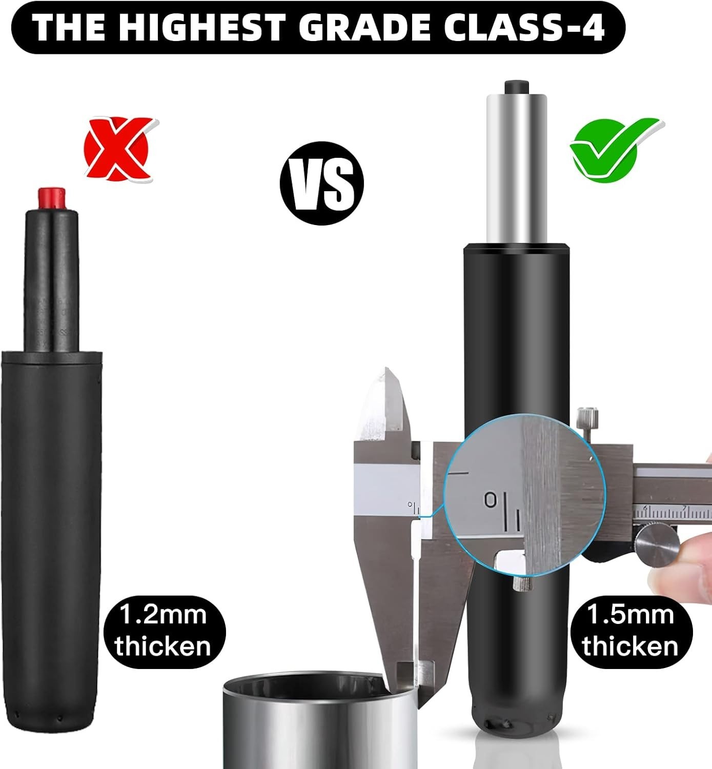 Quiet & Smooth 360° Rotation Office Chair Cylinder