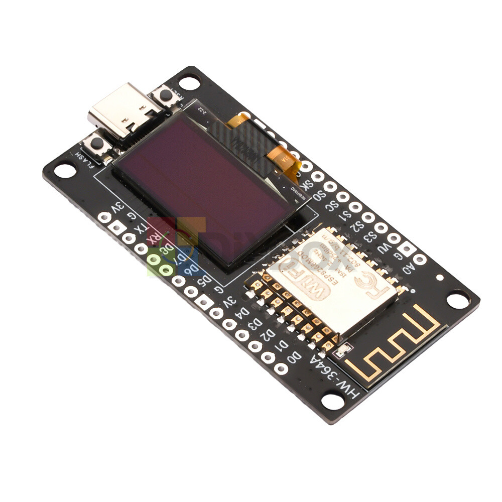 NodeMCU ESP8266 ESP-12F WiFi Development Board Module ESP 8266 with 0.96″ OLED