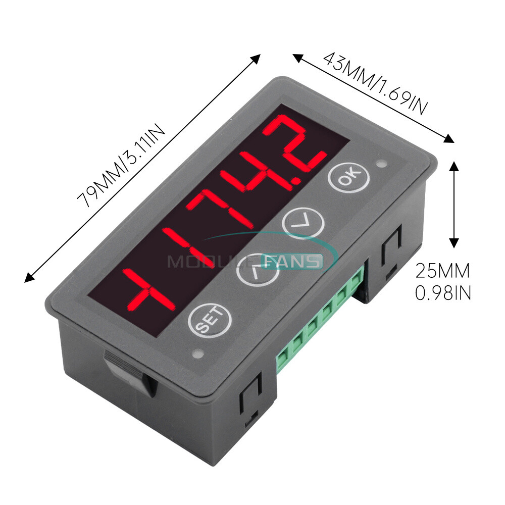MODBUS-RTU Communication Display Meter RS485 Master-Slave-Monitored DC 8-25V