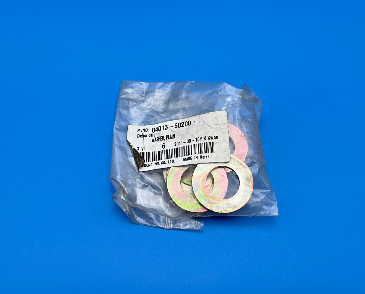 Daedong Kioti 04013-50200 Plain Washer 0401350200 04013 Bag of 6 New (TSC)
