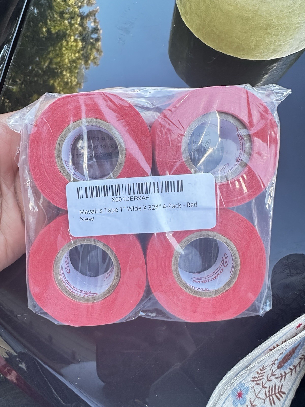 Mavalus Tape 1″ Wide X 324″ 4-Pack – Red