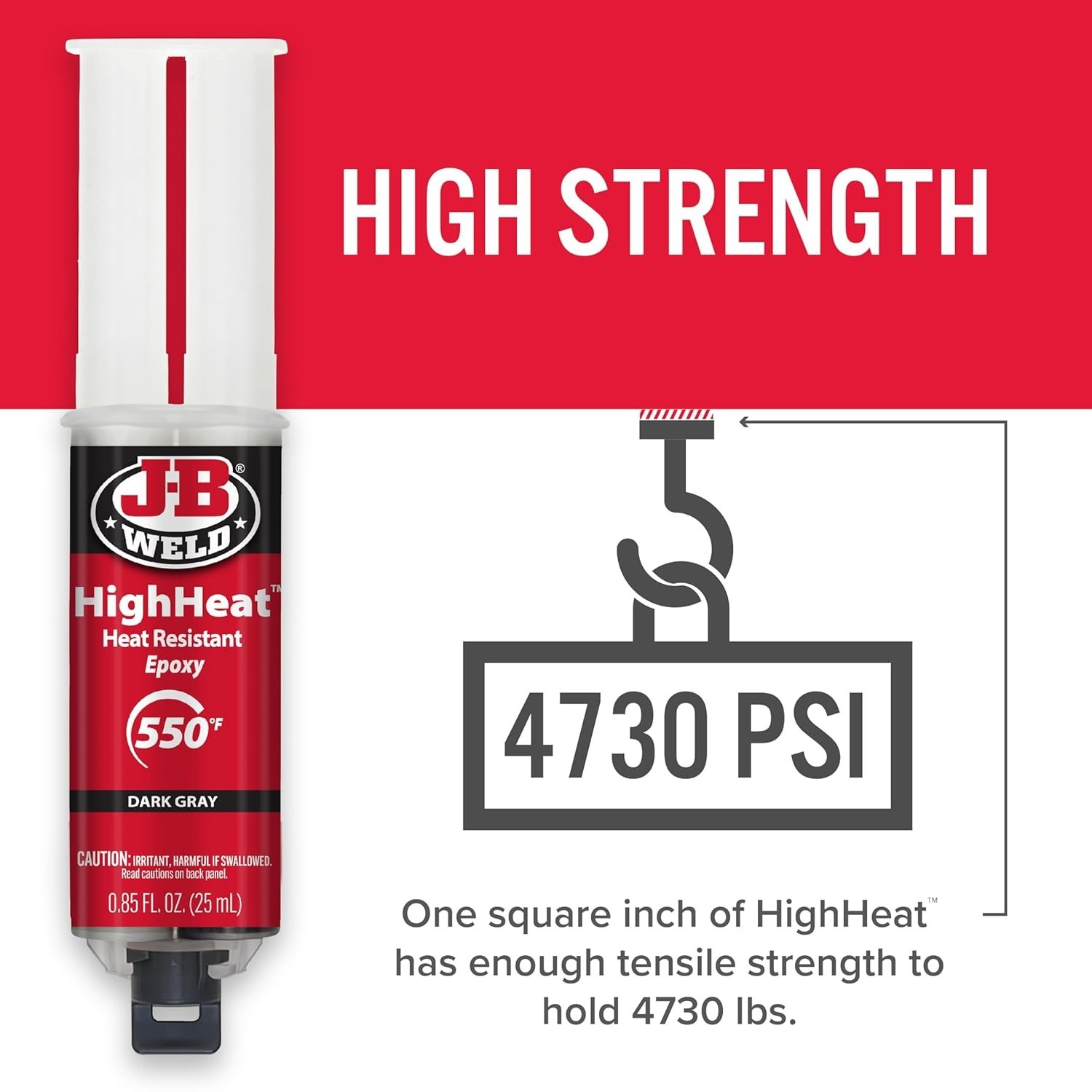 25ml High Heat Epoxy Syringe – Fast Drying & Heat Resistant Repairs in Dark Grey