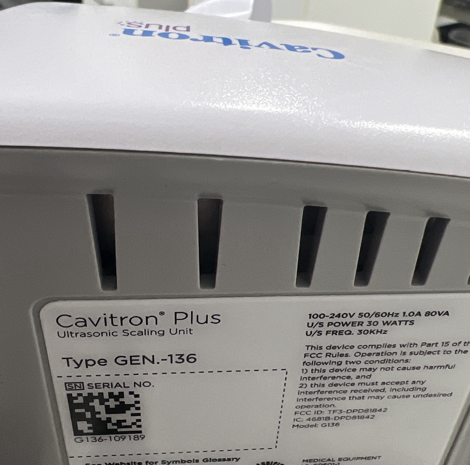 2022 Dentsply Cavitron Plus Gen-136 Ultrasonic Scaler with Tip. Excellent!!!