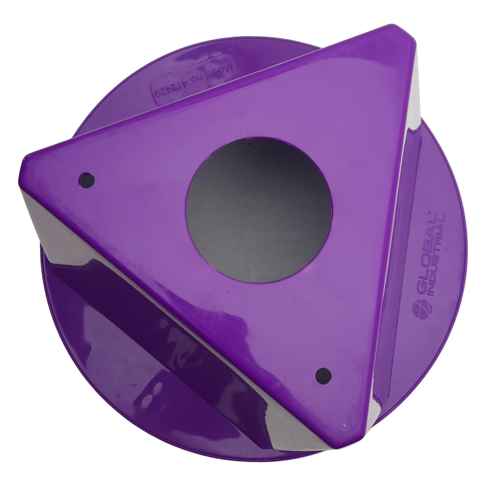 Lot of 5 Global Industrial 412429 Inventory Control Cone Purple, 5″ x 10″ x 10″