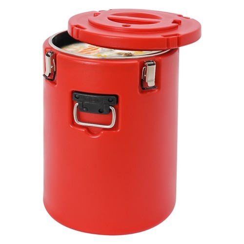 40L Commercial Soup Container Insulated Hot Cold Beverage Carrier Red
