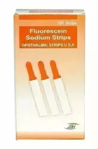 Ophthalmic Fluorescein Strips lot pack of 10 PC WITH EXPEDITE SHIPPING