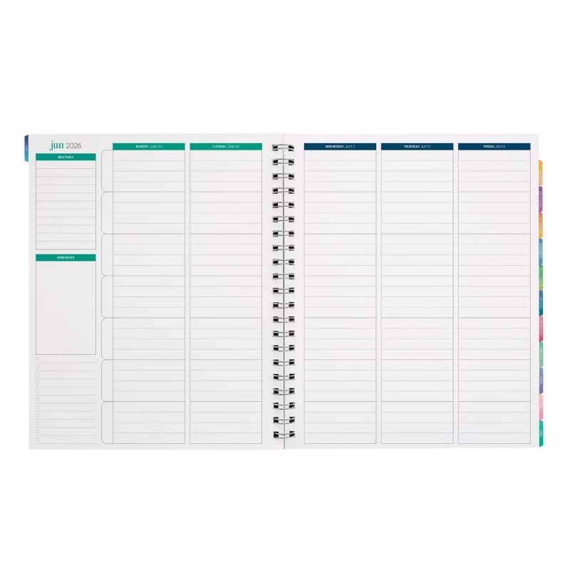 Inspired by Erin Condren 9″x11″ 2026-2027 Teacher Planner Lapis Toile
