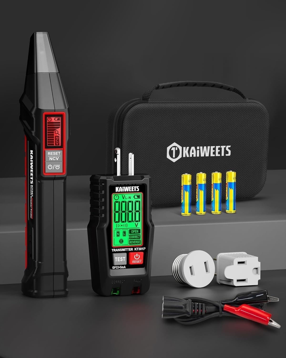 LCD with Breaker Finder Tracer. GFCI Outlet Circuit Display Tester Electrical