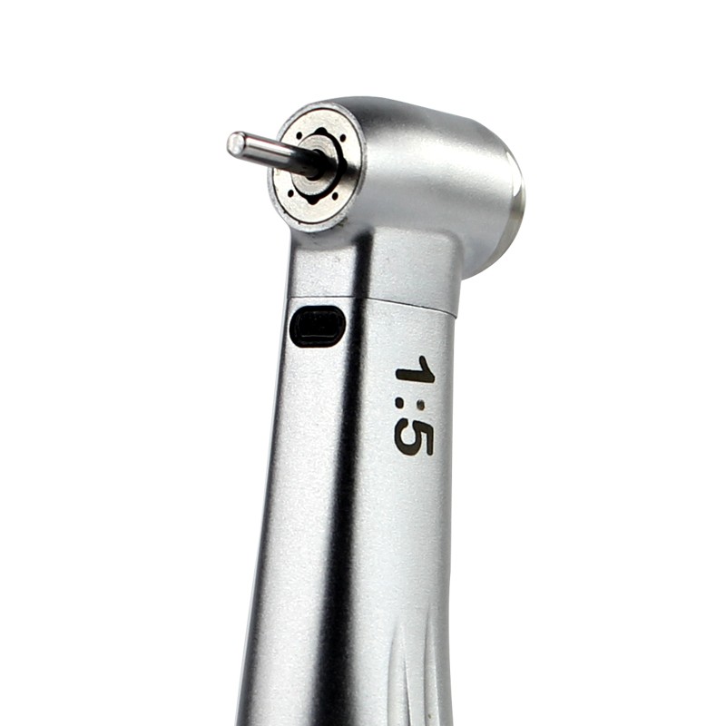 Dental 1:5 LED Electric Motor Handpiece High Speed Fiber Optic 45°Contra Angle