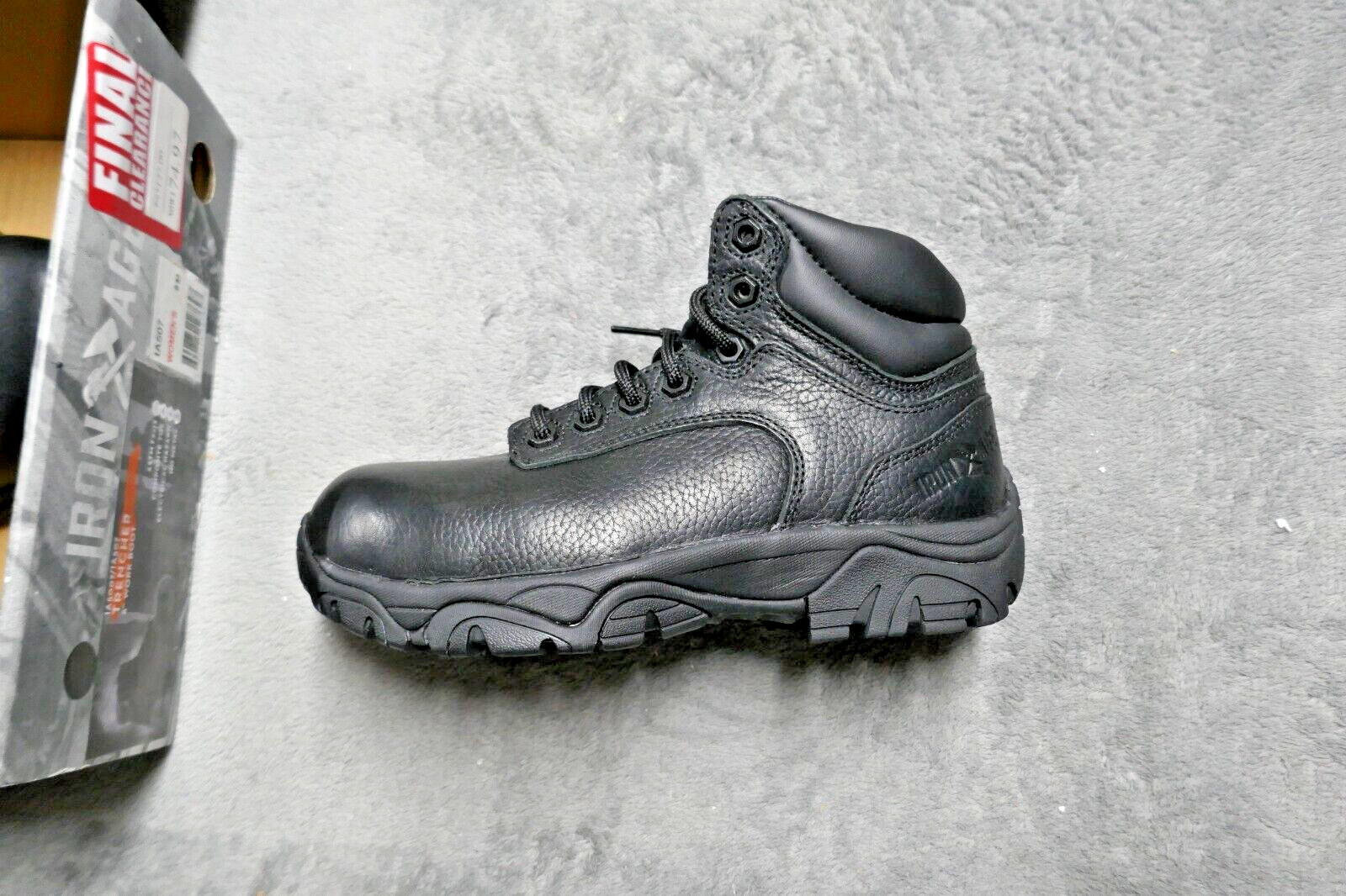 Iron Age Women’s IA507, 6″ Trencher Fire and Safety Boot, Blk Sz8 Women’s