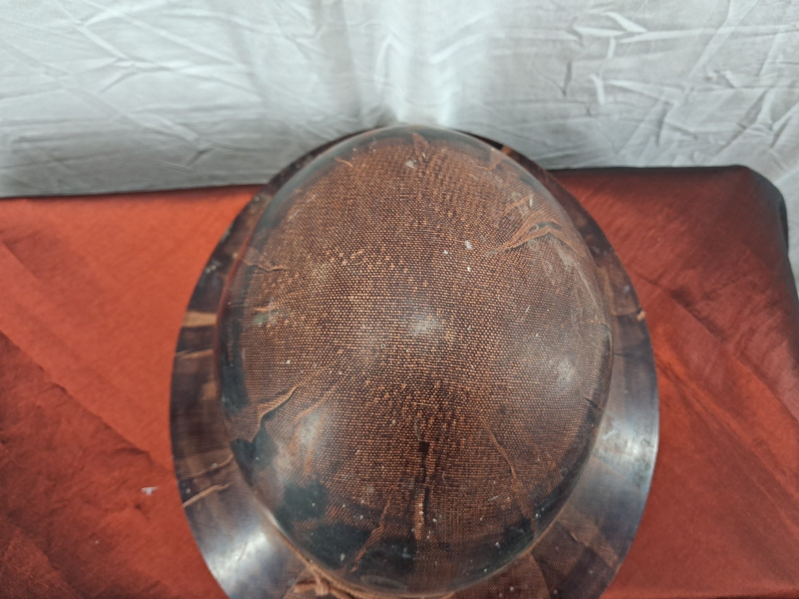 Vintage Skullgard Full Brim Hard Hat Vintage Brown TYPE K with insert