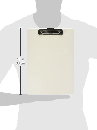Recycled Plastic Clipboard 12.5X9 With Metal Clip For Work Or School Use