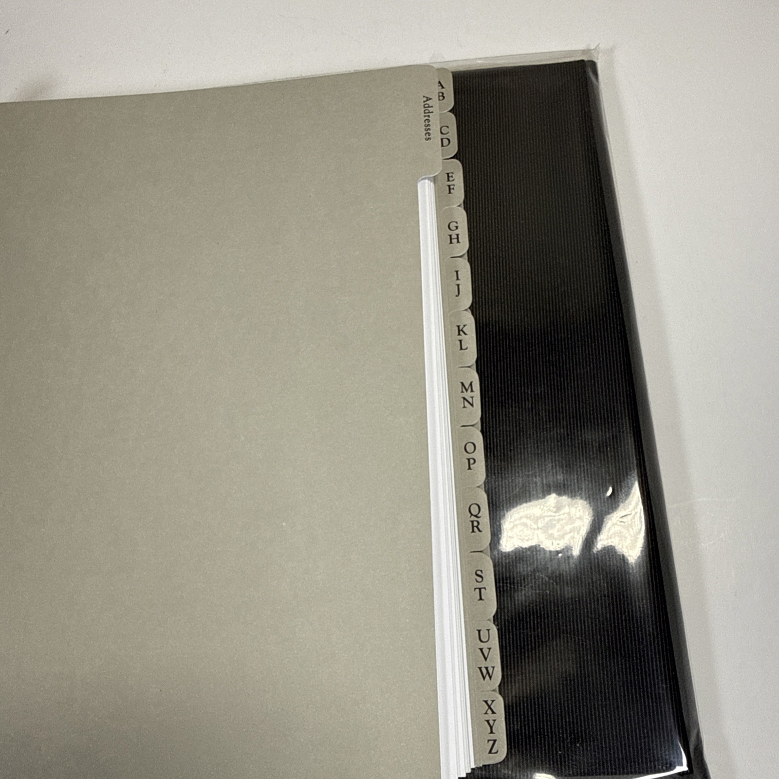 Hallmark Classic Address Book Simulated Leather Ringbound Alpha Tabs NOS
