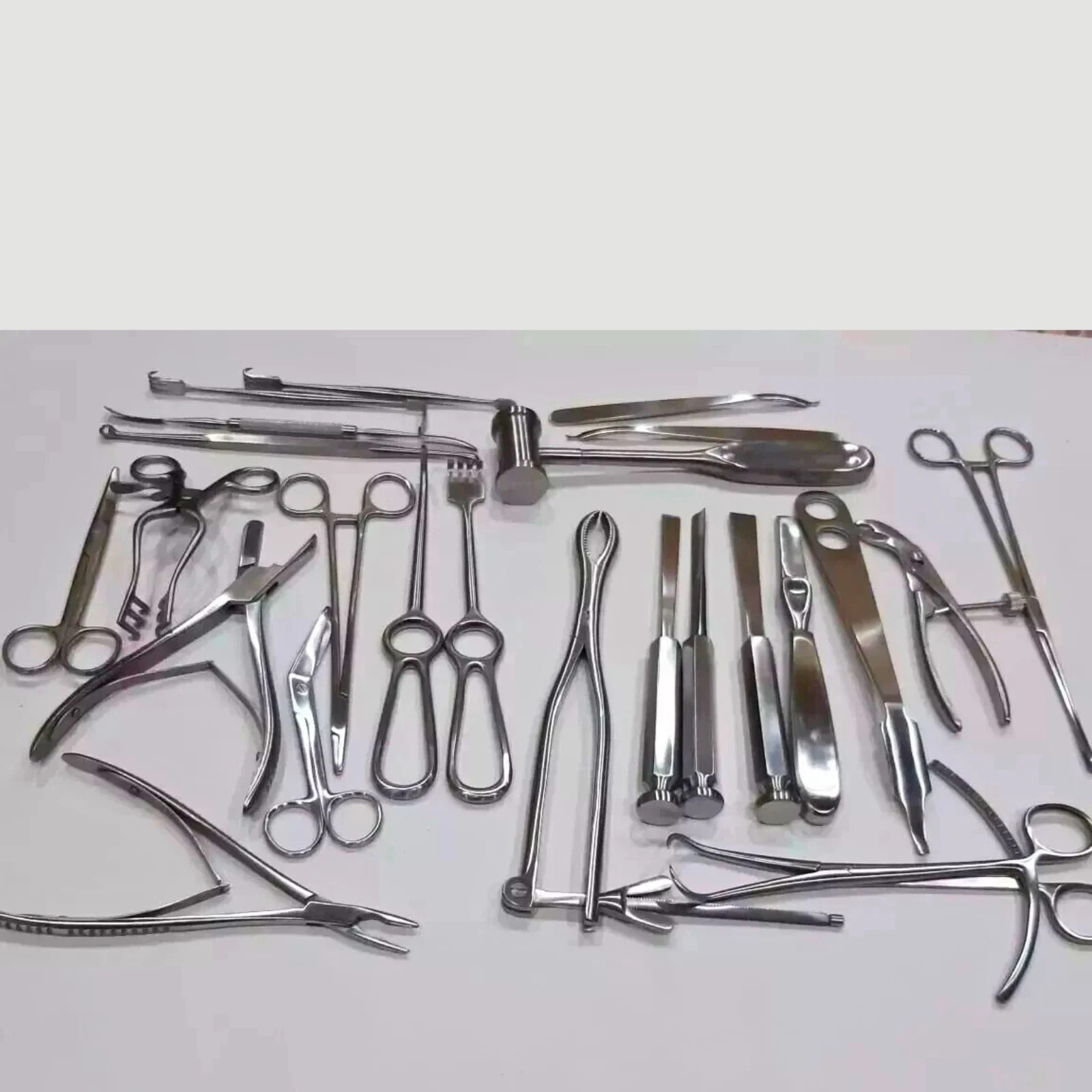 Basic Orthopedic Surgery Instrument Set 25 Pcs Stainless Steel Surgical Kit Box