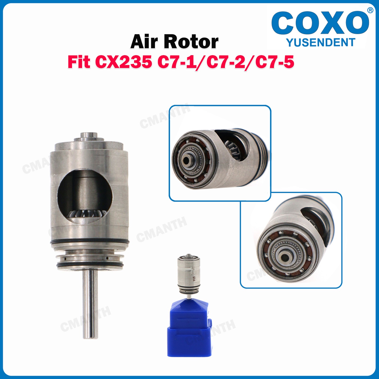 COXO Dental 1:5 Electric Increasing Speed Handpiece Fiber Optic Contra AngleC7-5