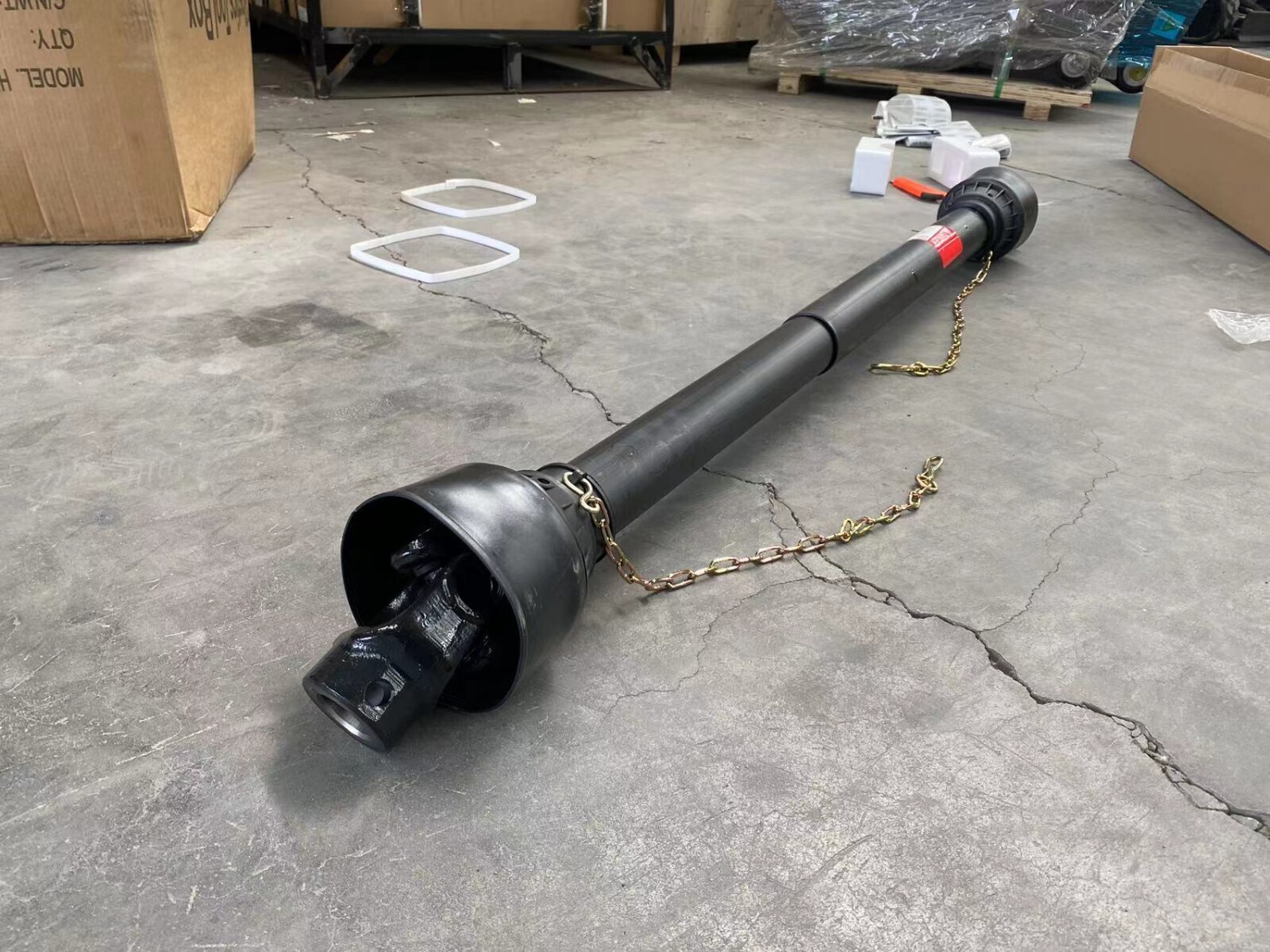 AGT 39″~51.5″ Tractor PTO Drive Shaft 1-3/8″ x 6 Spline/Round Ends Rotary Cutter