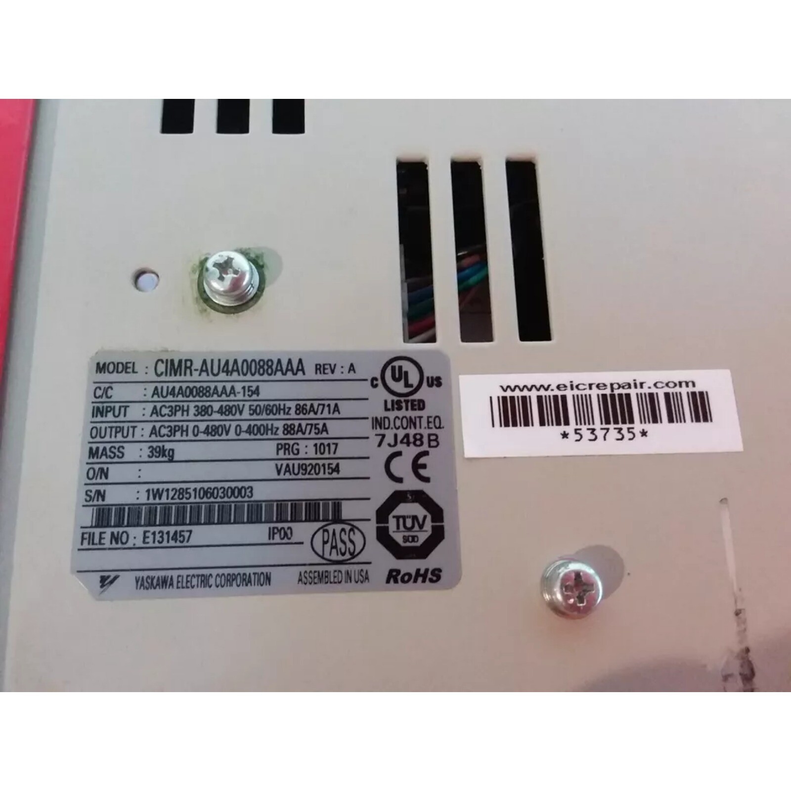 CIMR-AU4A0088AAA Frequency Converter New CIMR-AU4A0088AAA