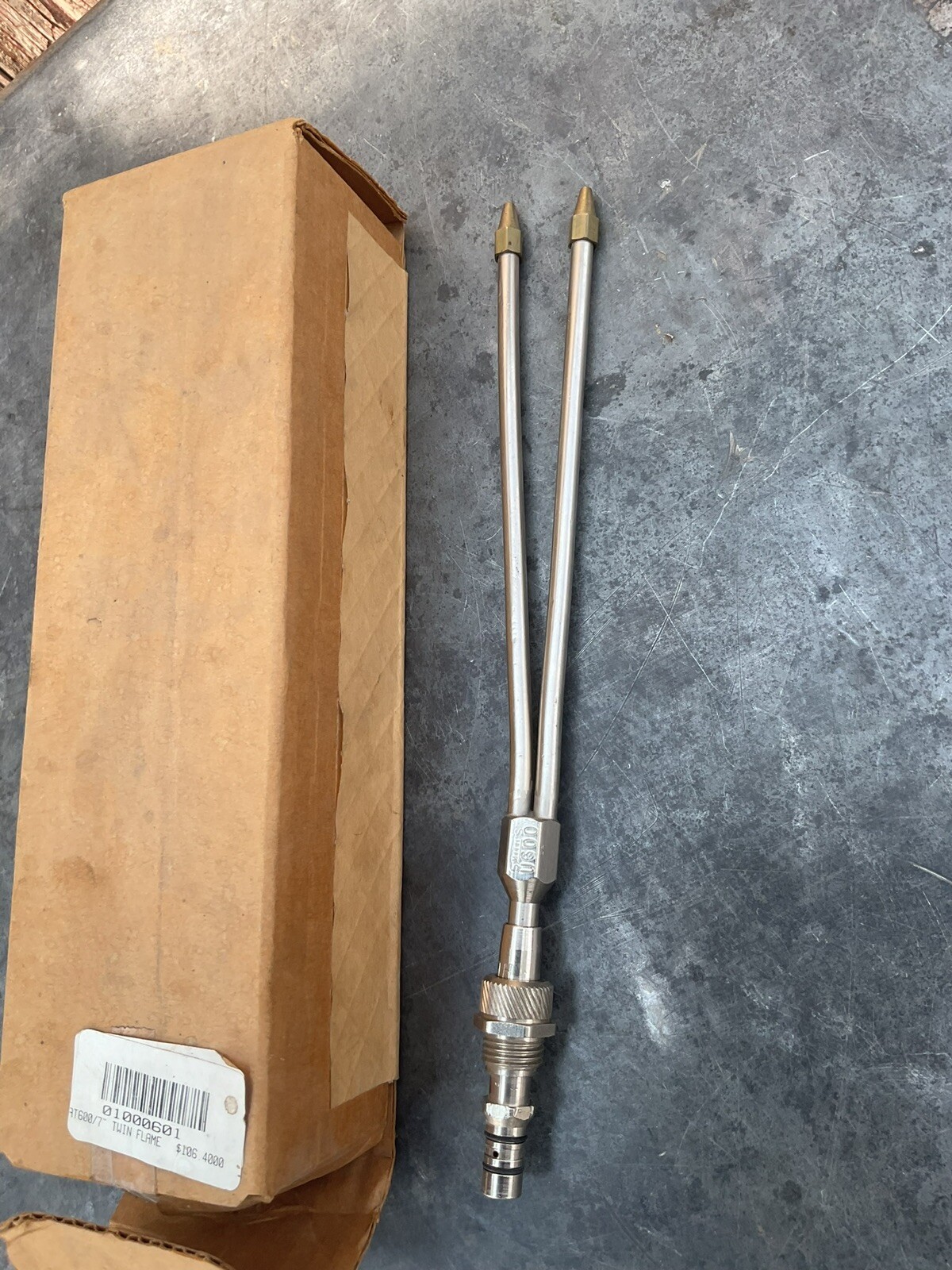 Miller Smith AT600 Flexible Twin Flame Tip 10″ Acetylene