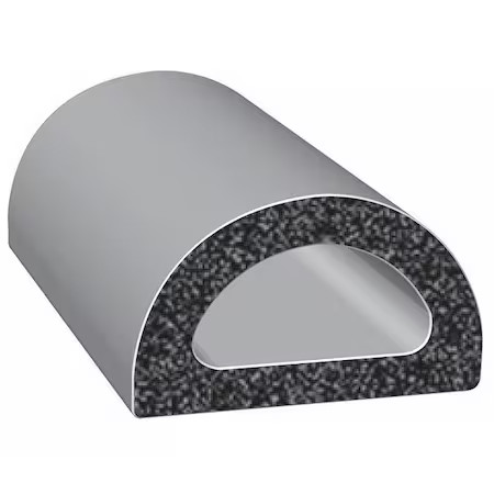 Trim-Lok X119ht-100 Rubber Seal, D-Shaped, 0.75″W X 100 Ft.