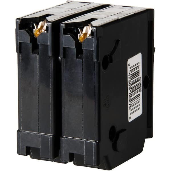 Circuit Breaker Square D 50 Amp 2 Pole Homeline Standard Trip Residential Black