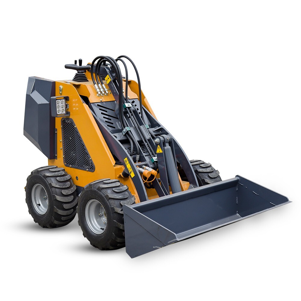 Free Shipping 320kg Wheel Mini Skid Steer Loader Stand On 13.5HP b&s Engine