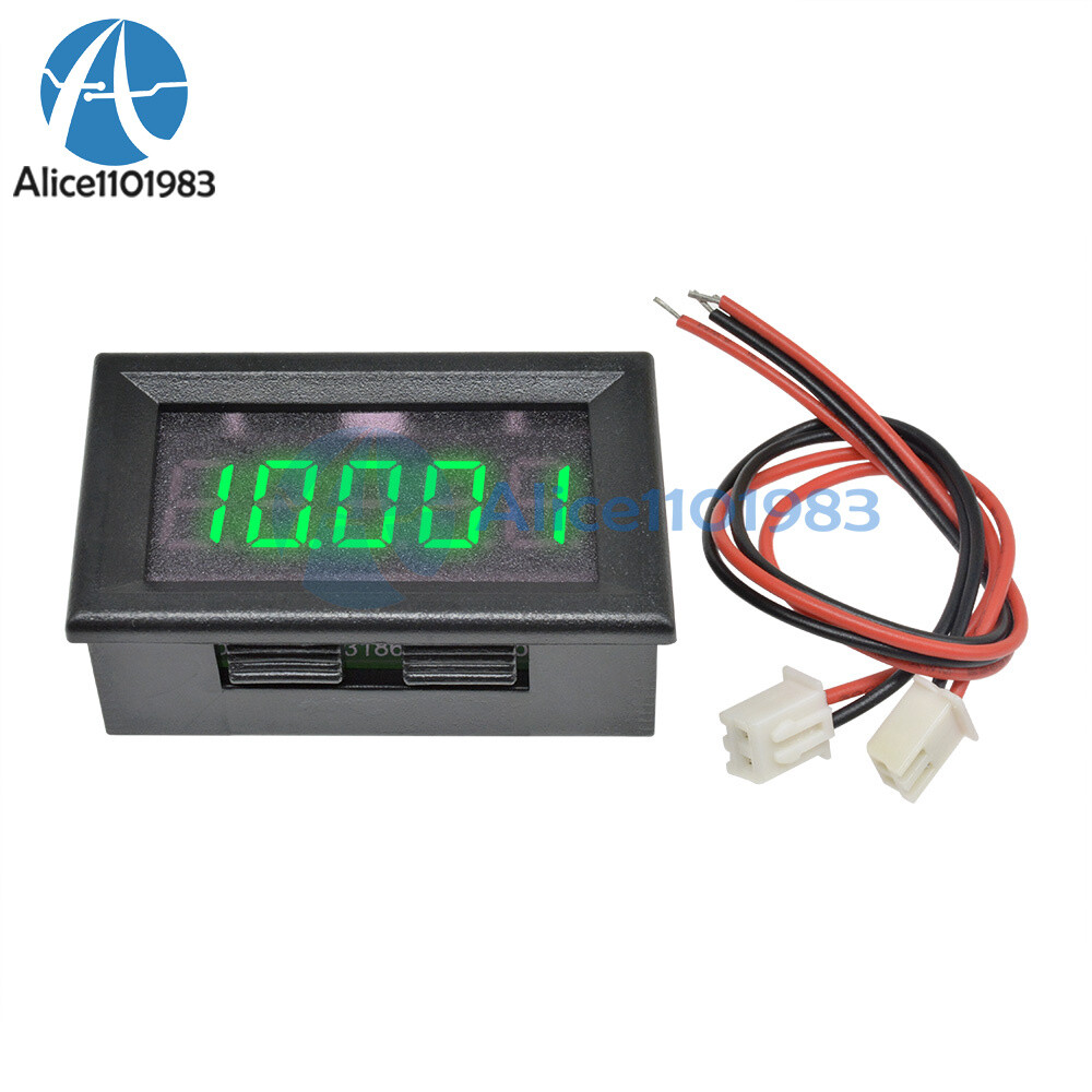 Green LED 5 Digit DC 0-4.3000-33.000V Digital Voltmeter Voltage Meter Car Panel