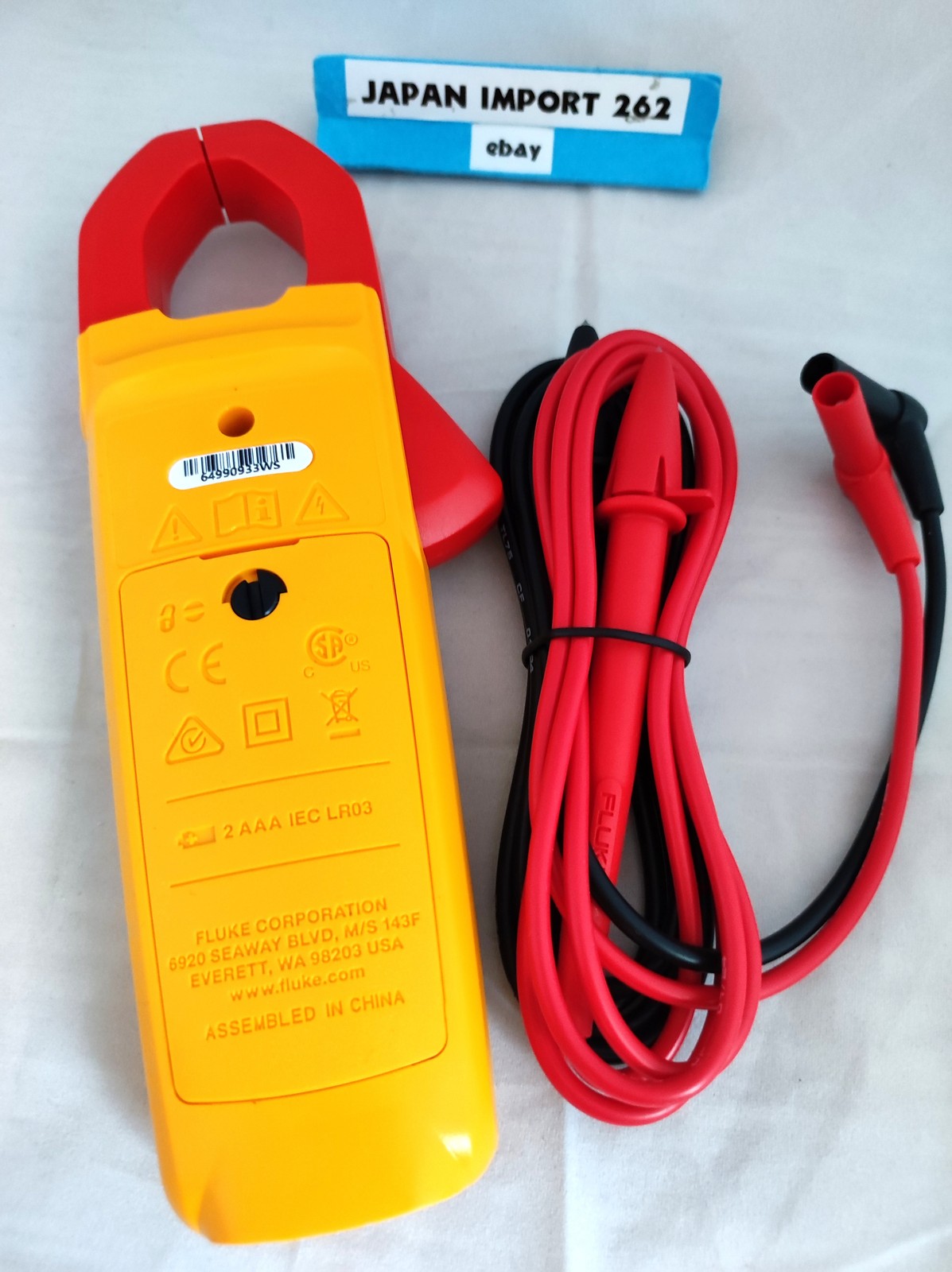 Handheld Fluke 302 + Digital Clamp Meter Tester AC / DC Volt Amp Multimeter N2