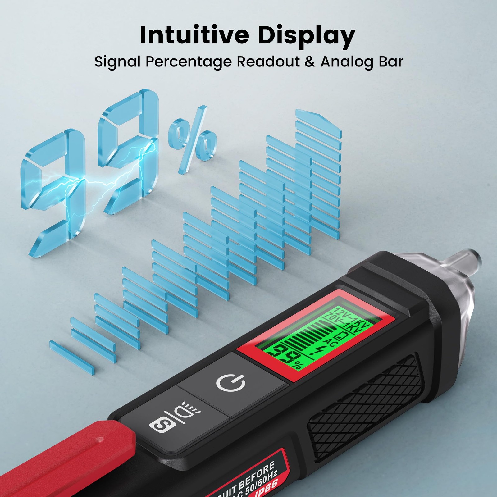 Voltage Tester/NonContact Voltage Tester with Signal Percentage, Dual Range A…
