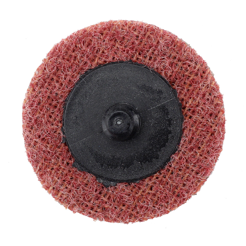 200 Pack – 2″ Roloc Surface Conditioning Discs Medium Red Quick Change Prep Pads