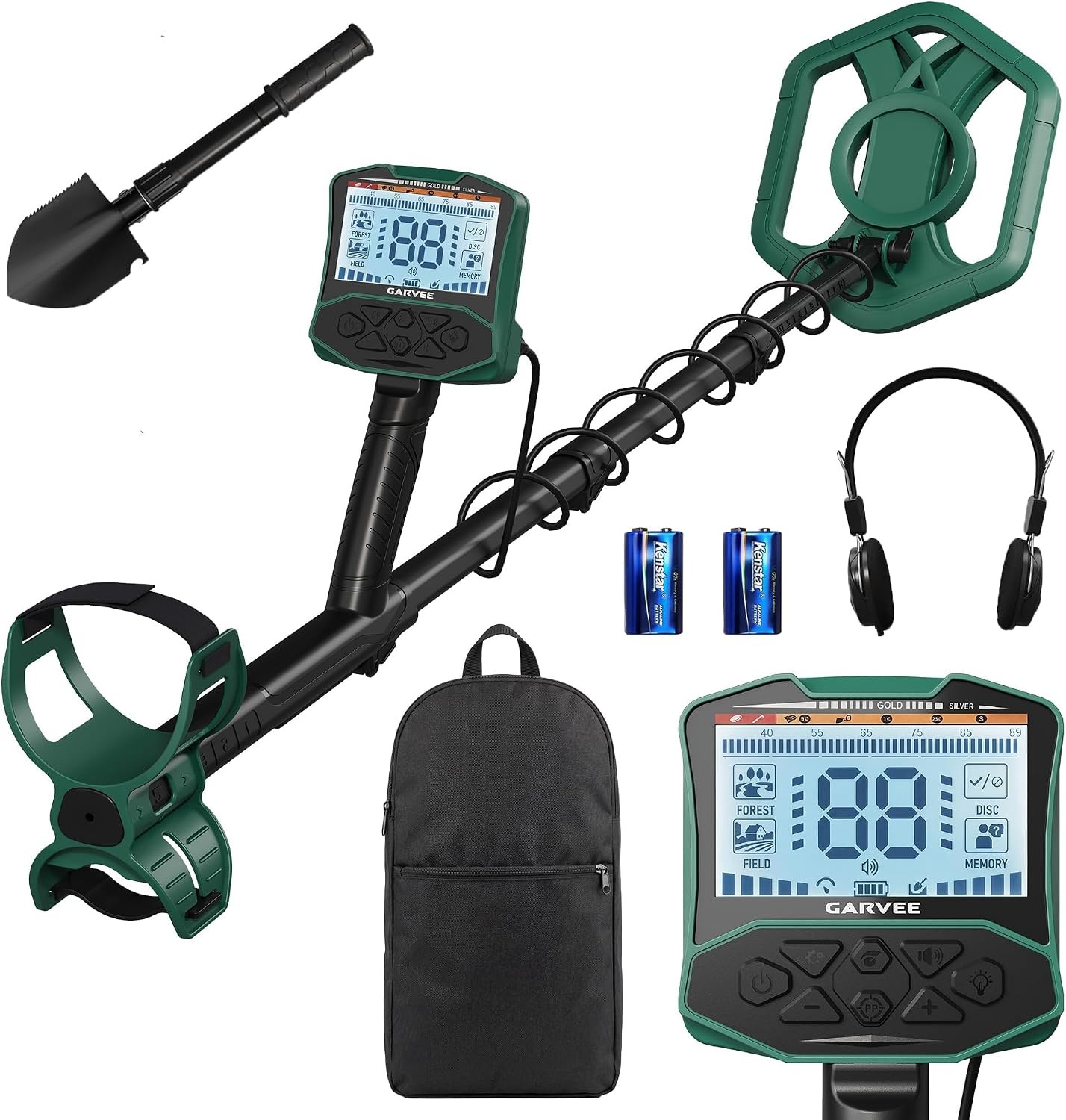 Metal Detector 5.8kHz Professional Gold Coin Jewelry Finder 4 Modes LCD