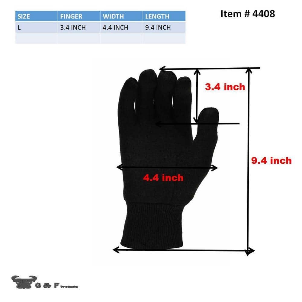 12-Pairs Xlarge Brown Jersey Gloves, Soft Cotton Work Gloves, Multi-Purpose