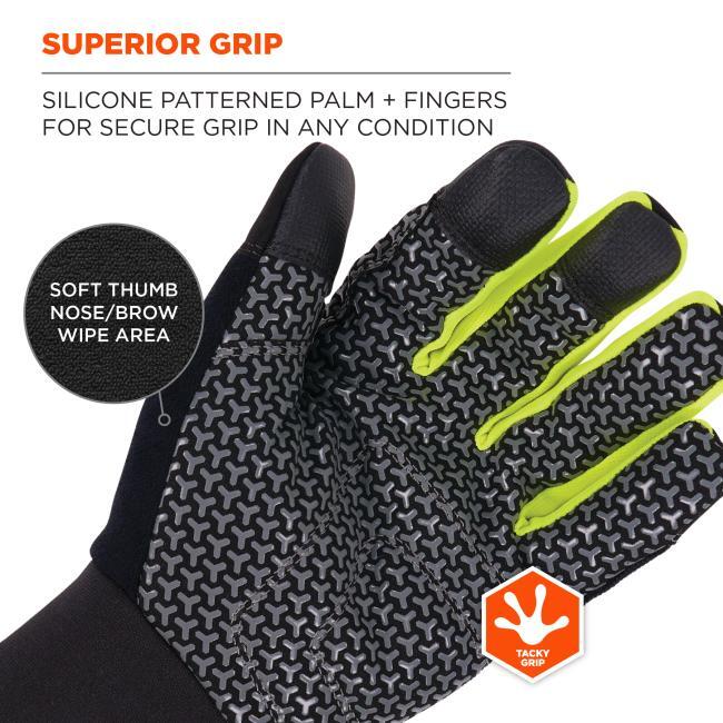 ProFlex 850 Insulated Warm Touchscreen WORK GLOVES Black/Negro Size L,XL,3XL