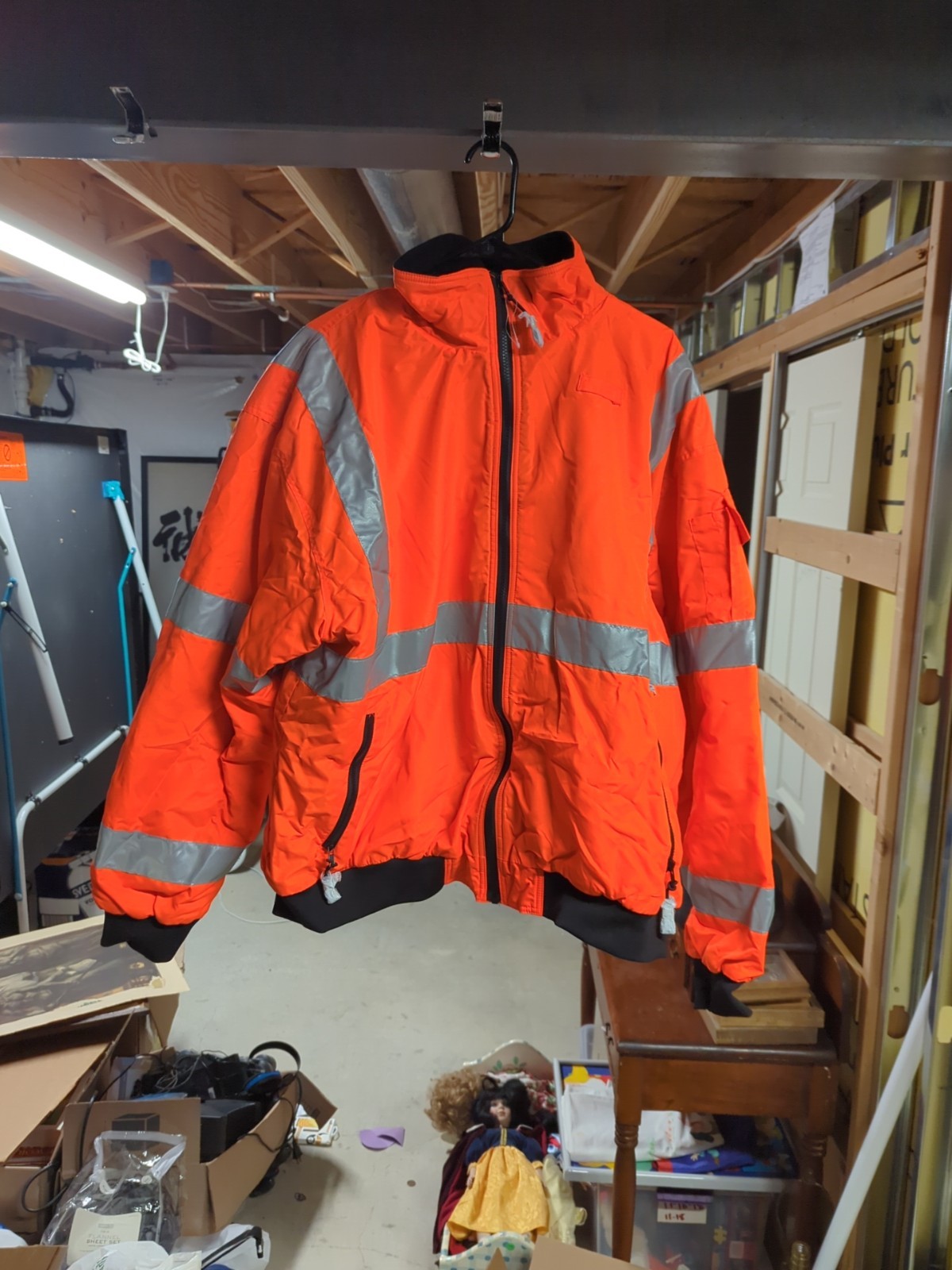 VEA 3M Scotchlite Hi Visibility Reflective Orange All Weather Jacket