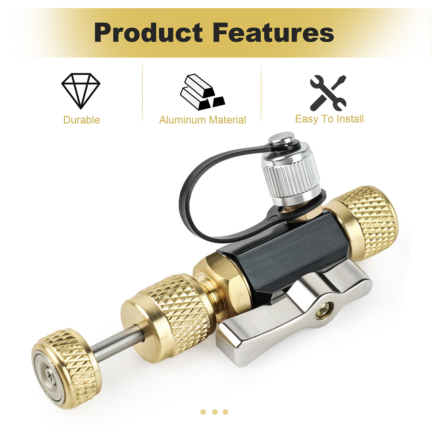 Mega Flow Vacuum Rated Valve Core Removal Tool for 1/4″ for R410A Split Systems