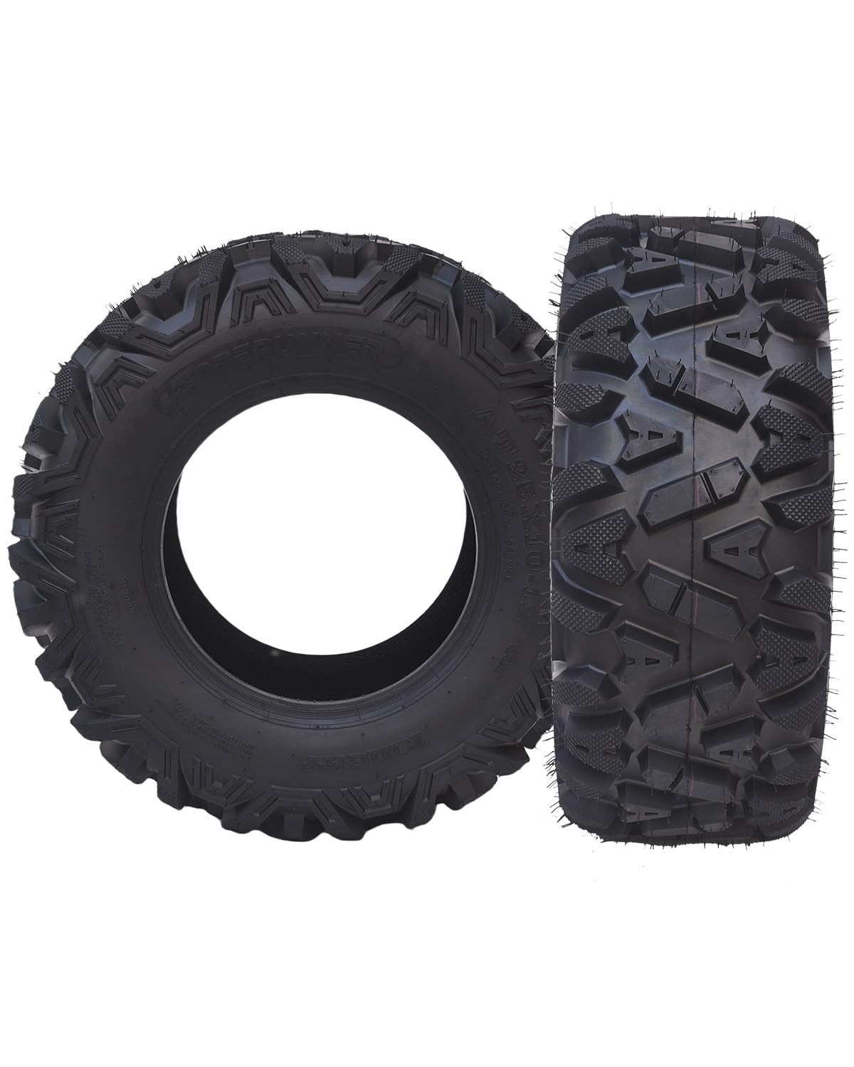 2x 24×8-12 6PR Tubeless ATV UTV All-Terrain Tires Heavy Duty Puncture Resistant
