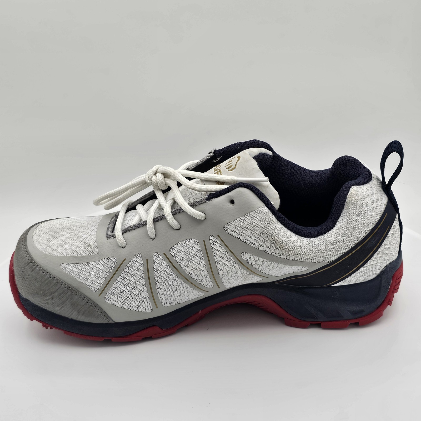 Wolverine Amherst II CarbonMAX Gray Blue Red Mens 8.5 Composite Toe Work Shoes