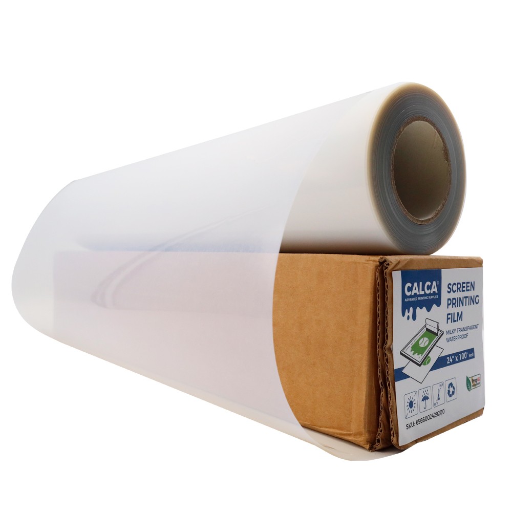 24″ x 100FT Waterproof Inkjet Milky Transparency Film for Silk Screen Printing