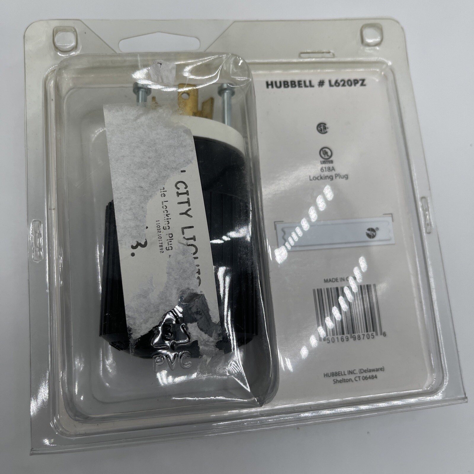 Hubbell Locking Plug 20A 250V 152691 Male L620PZ Generator Cord RV