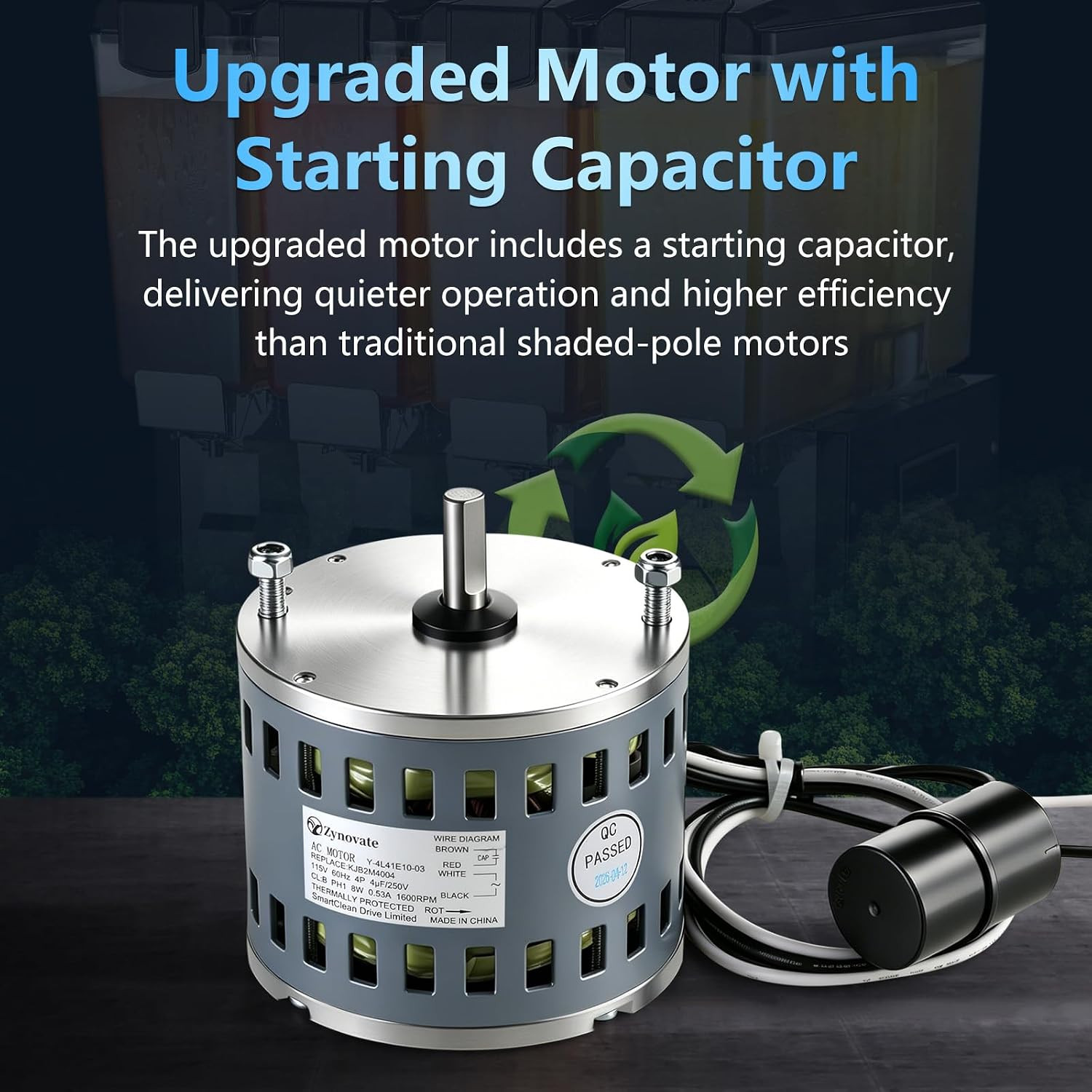 1068 Motor for Beverage Dispensers, 8W 1600 RPM 115V 60 HZ 0.53A, 1068 Pump Moto