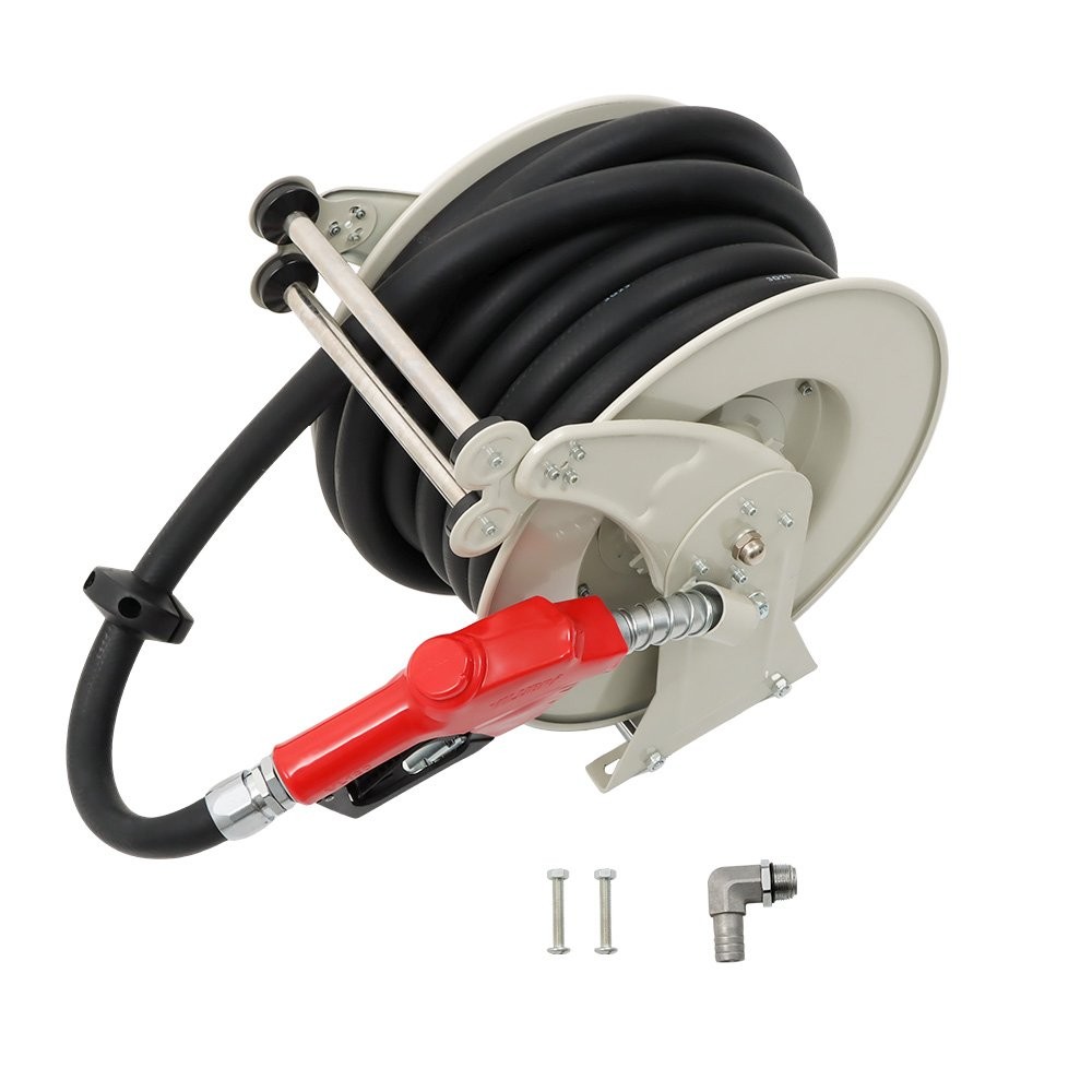 High Quality Hand Powered 1″ × 50 Feet 1 × Fuel Hose Reel With Fueling Nozzle