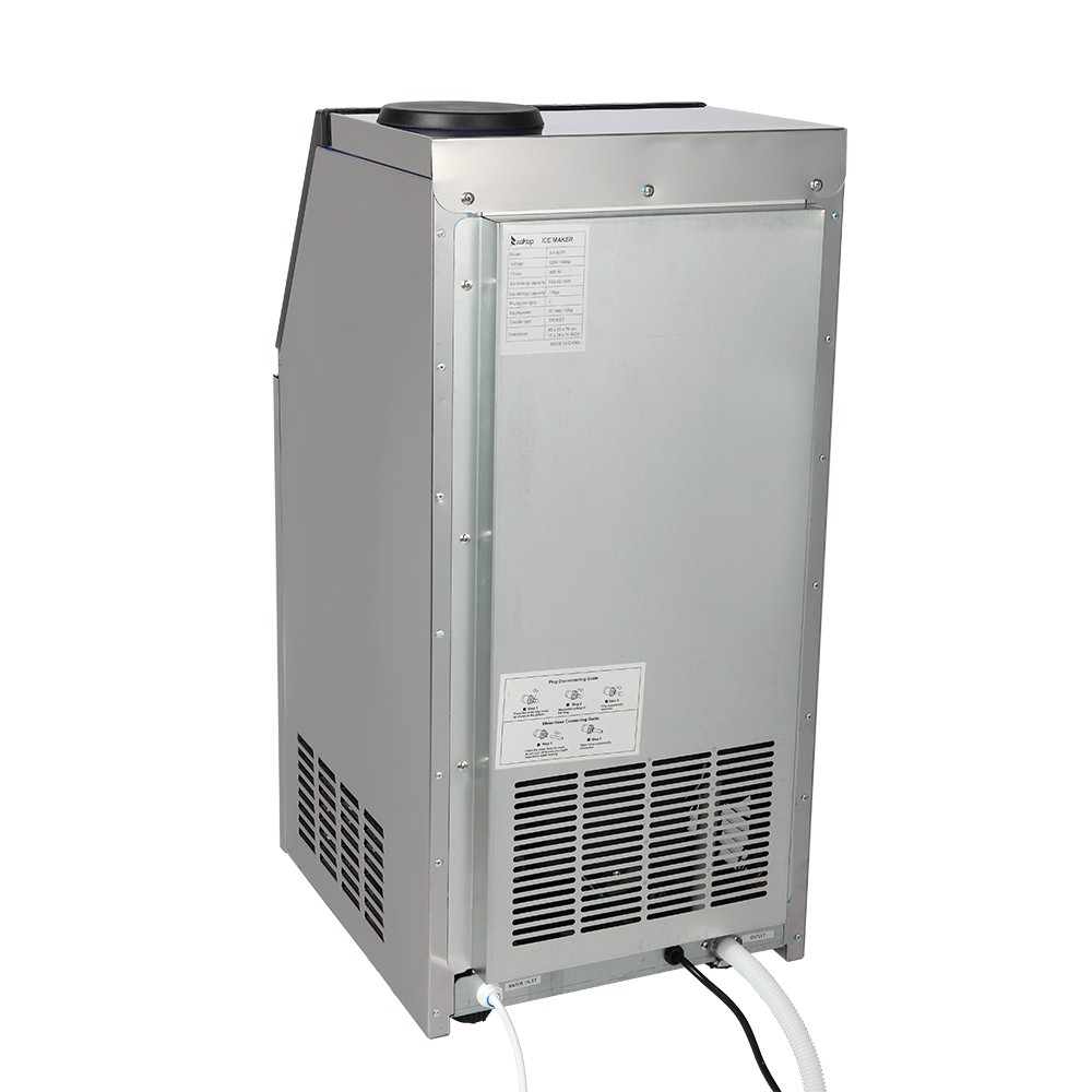 110lb Built-in Commercial Ice Maker Stainless Steel Bar Restaurant Cube Machine
