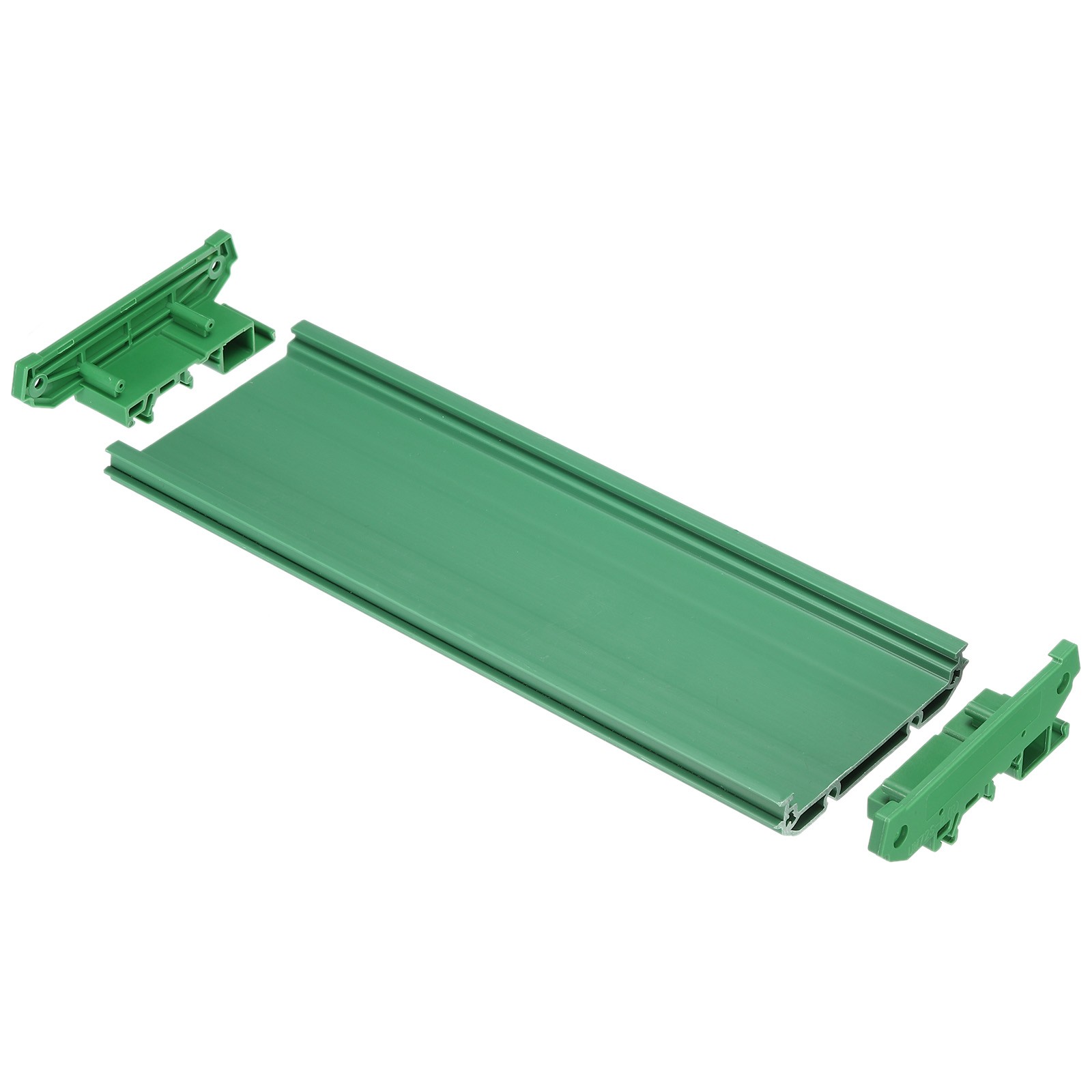 DIN Rail Mount Carrier for 240x72mm PCB Housing Bracket Green