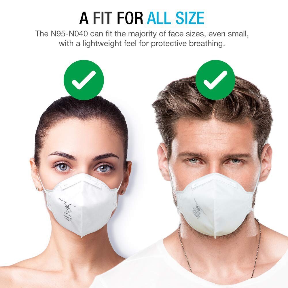 FANGTIAN N95 Face Mask NIOSH Certified Particulate Respirators – 10 Pack,FT-N040